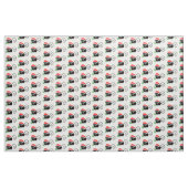 xmas santa cat fabric stof (Yard (91,4 cm))