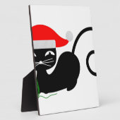 xmas santa cat fotoplaat (Zijkant)