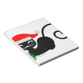 xmas santa cat notitieblok (Schuin)