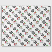 xmas santa claus alpaca cadeaupapier (Vlak)