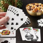 xmas santa claus alpaca pokerkaarten (Insitu)