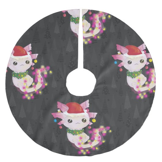 xmas santa claus axolotl kerstboom rok (Voorkant)