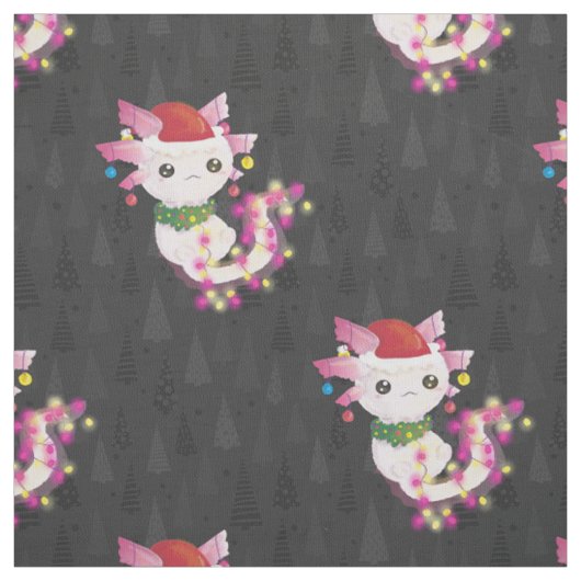 xmas santa claus axolotl stof (Swatch)