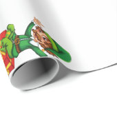 xmas santa claus elves cadeaupapier (Rol Hoek)