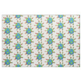 xmas santa claus elves stof (Fat Quarter)