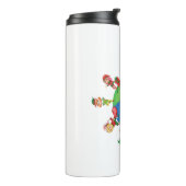 xmas santa claus elves thermosbeker (Gedraaid links)