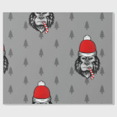 xmas santa claus gorilla cadeaupapier (Vlak)