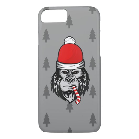 xmas santa claus gorilla Case-Mate iPhone case (Achterkant)