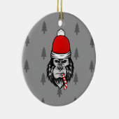 xmas santa claus gorilla keramisch ornament (Rechts)