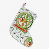 xmas santa claus hamster kleine kerstsok (Voorkant (Hangend))