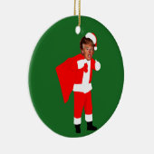 xmas santa donald trump keramisch ornament (Rechts)