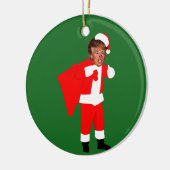 xmas santa donald trump keramisch ornament (Links)
