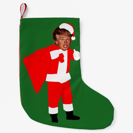 xmas santa donald trump kleine kerstsok (Voorkant)