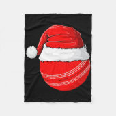 Xmas Santa Hat Christmas Cricket  Fleece Deken (Voorkant)