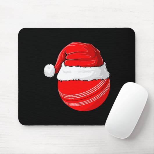 Xmas Santa Hat Christmas Cricket  Muismat (Met muis)