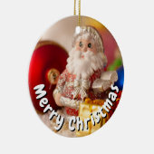 XMAS SANTA KAART KERAMISCH ORNAMENT (Rechts)