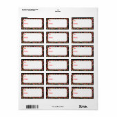 Xmas Santa Sugar Skulls Etiket (Full Sheet)