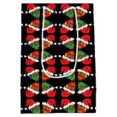 Xmas Santa Sugar Skulls Medium Cadeauzakje (Achterkant)