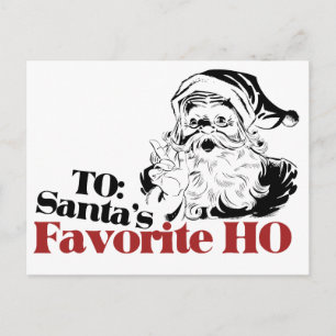 XMAS Santas Favoriete HO Feestdagenkaart