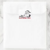 XMAS Santas Favoriete HO Vierkante Sticker (Tas)