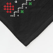 Xmas Santa's Favorite Lot Funny Ugly Christmas Swe Fleece Deken (Hoek)