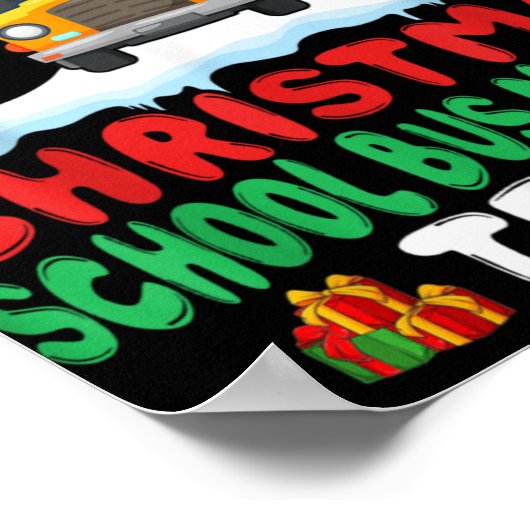 Xmas School Bus Monitor Team School Bus Monitor  Poster (Hoek)