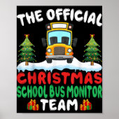 Xmas School Bus Monitor Team School Bus Monitor  Poster (Voorkant)