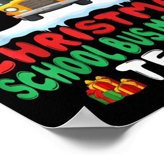 Xmas School Bus Monitor Team - School Bus Monitor  Poster (Hoek)