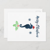Xmas Seahorse Briefkaart (Voorkant / Achterkant)