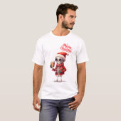 Xmas-skelet T-shirt (Voorkant volledig)