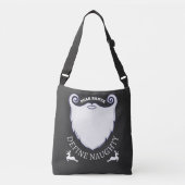 Xmas Slogan Beste Santa Define Naughty Crossbody Tas (Voorkant)