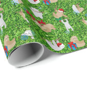 xmas sloth cadeaupapier (Rol Hoek)