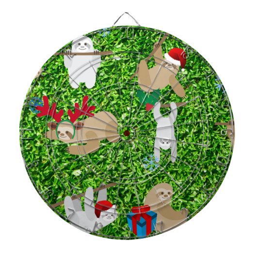 xmas sloth dartbord (Voorkant)