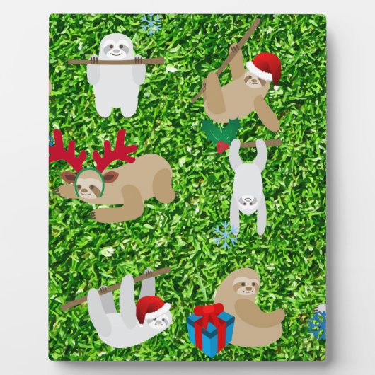 xmas sloth fotoplaat (Voorkant)