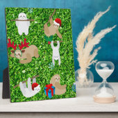 xmas sloth fotoplaat (Zijkant)