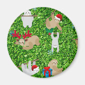 xmas sloth magneet (Voorkant)