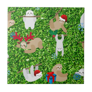 xmas sloth tegeltje