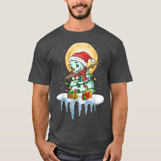 XMas Sneeuwwinter Kerstfeest Lucht Snowman Da T-shirt