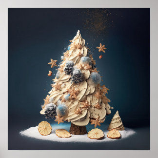 Xmas Snoep Cake Kerstboom Poster