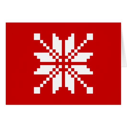 Xmas Snowflake-kerstpatroon (Voorkant Horizontaal)
