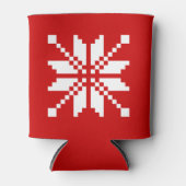 Xmas Snowflake-kerstpatroon Blikjeskoeler (Voorkant)