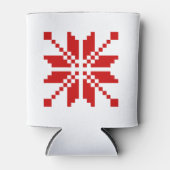 Xmas Snowflake-kerstpatroon Blikjeskoeler (Voorkant)