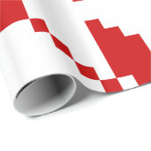 Xmas Snowflake-kerstpatroon Cadeaupapier (Rol Hoek)