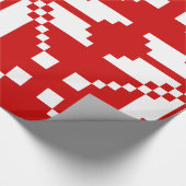 Xmas Snowflake-kerstpatroon Cadeaupapier (Hoek)