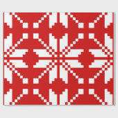 Xmas Snowflake-kerstpatroon Cadeaupapier (Vlak)