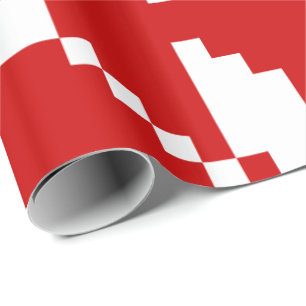 Xmas Snowflake-kerstpatroon Cadeaupapier