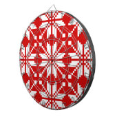 Xmas Snowflake-kerstpatroon Dartbord (Voorkant Rechts)
