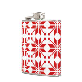 Xmas Snowflake-kerstpatroon Heupfles (Links)