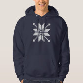 Xmas Snowflake-kerstpatroon Hoodie (Voorkant)