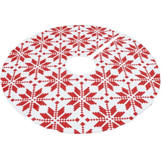 Xmas Snowflake-kerstpatroon Kerstboom Rok (Gekanteld)